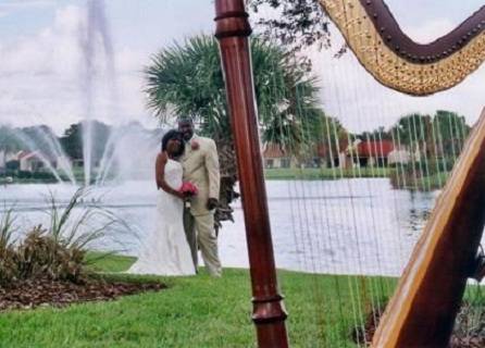 Orange Lake Resort Country Club wedding harpist